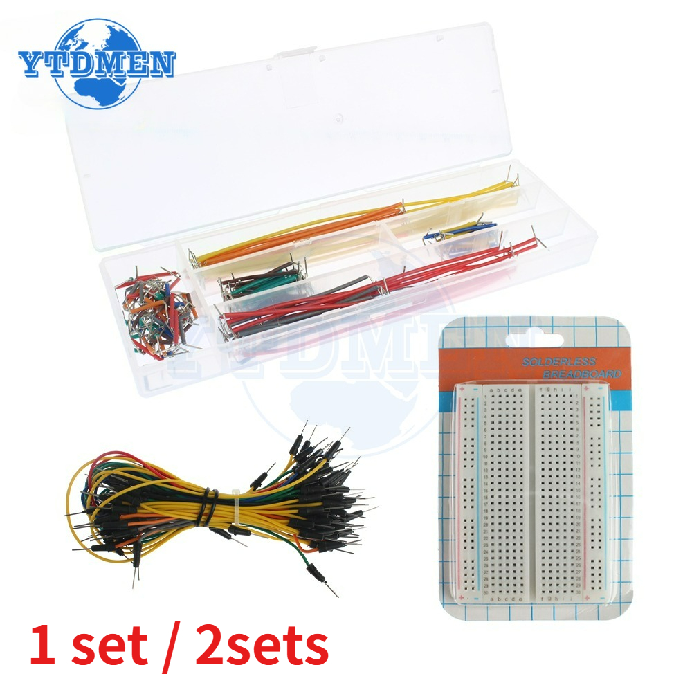 Breadboard 400 Point - 1/2 Sets Breadboards Jumper Wire Kit