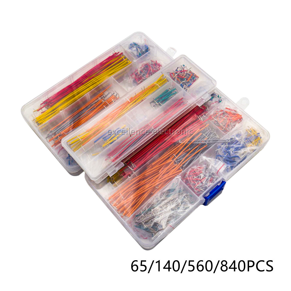 Jumper Wire Kit - 65/140/560/840Pcs/Box Solderless Breadboard Jumper Wires U