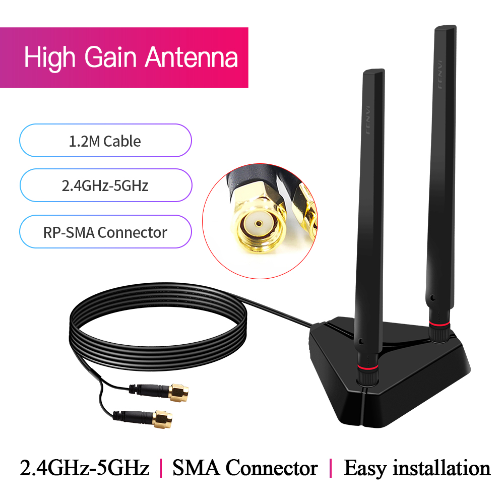 Ipex Connector - WiFi Antenna RP-SMA Male Connector Dual