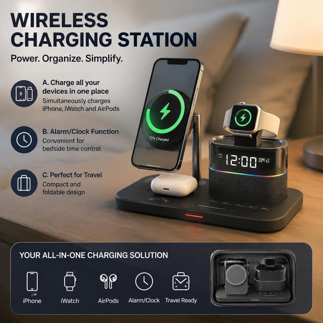 Magnetic Wireless Charging Sta - Micro Usb Cable ulasan dan harga
