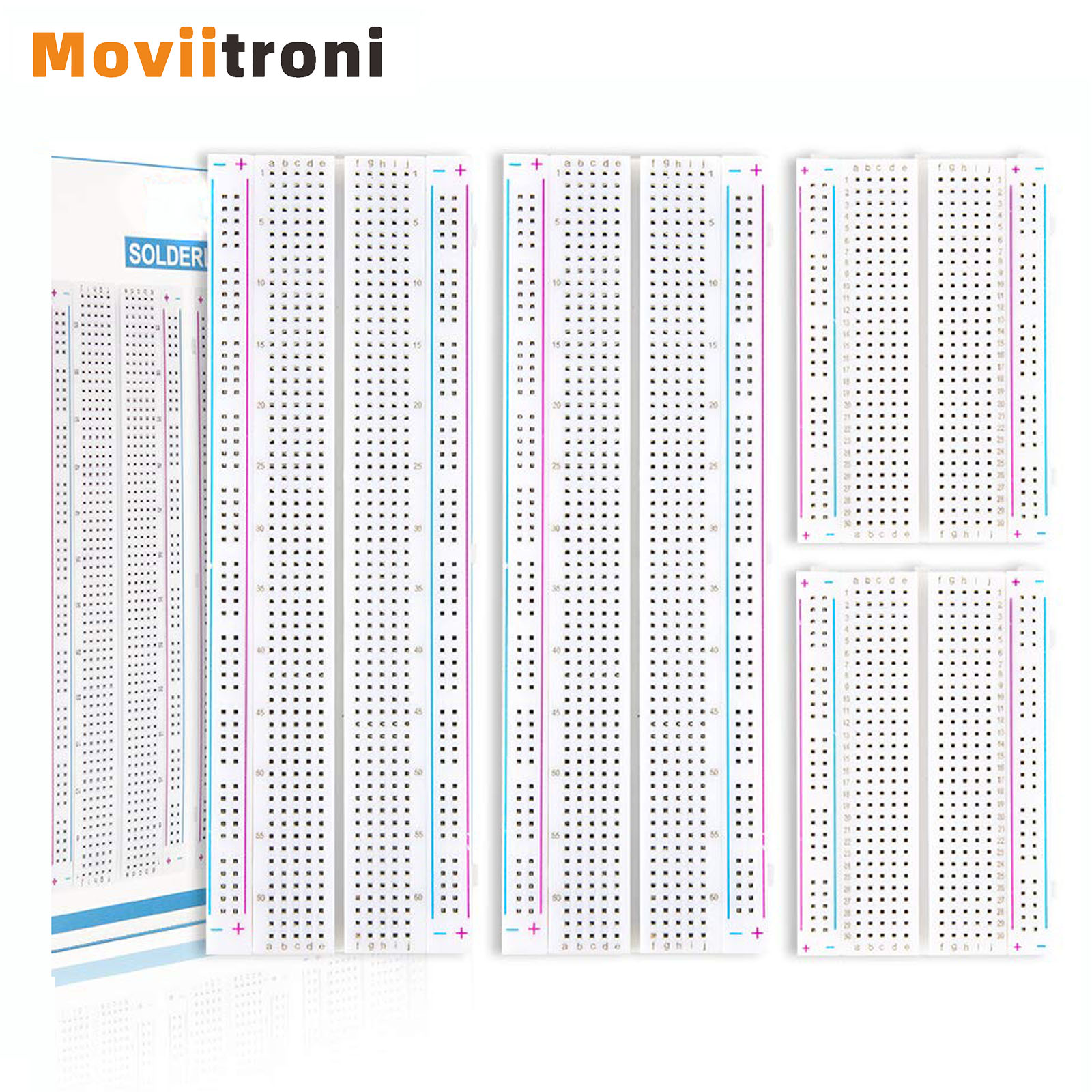 4pcs 400/830 Points Breadboard - Breadboard 400 Point ulasan dan harga