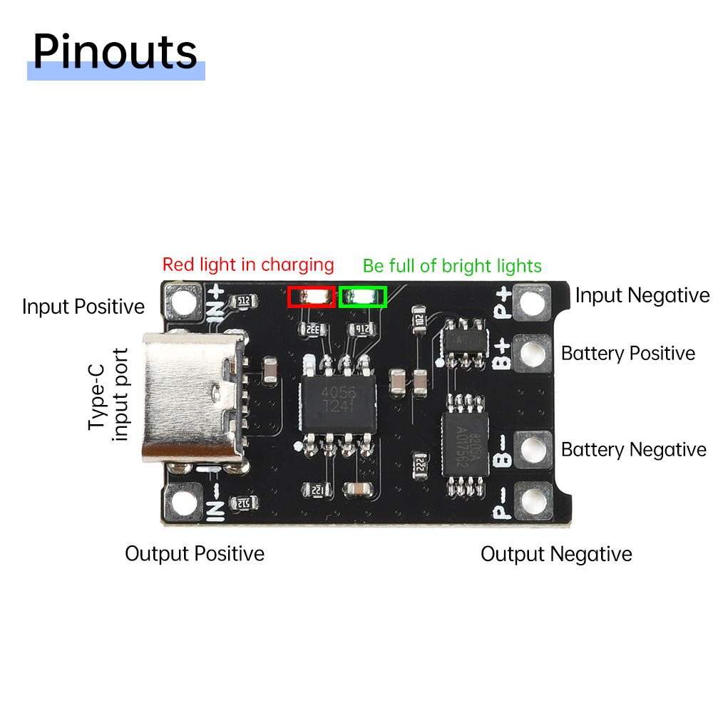 5pcs Type C DC 4-8V TP4056 Li- - Li Ion Charger Module ulasan dan harga
