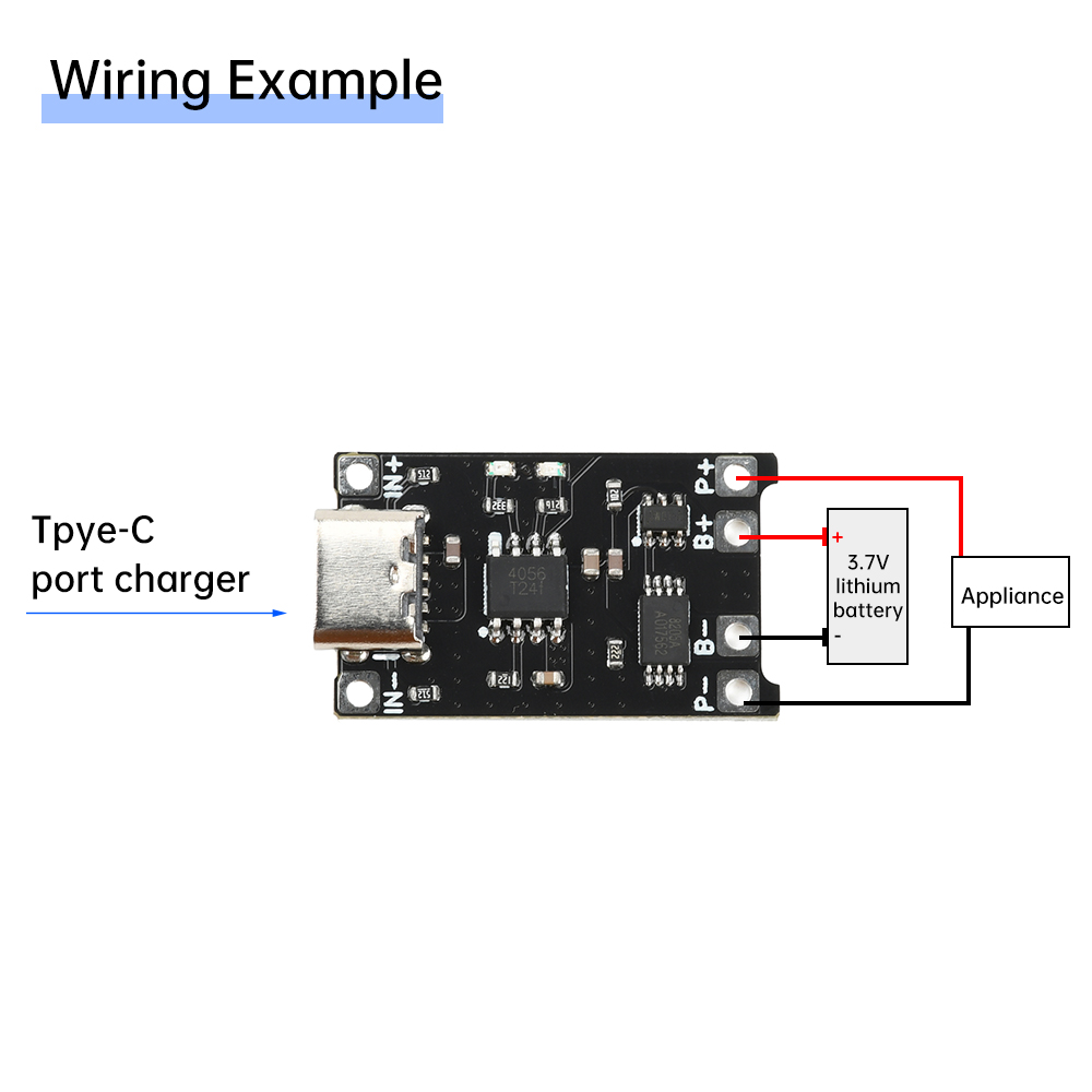 5pcs Type C DC 4-8V TP4056 Li- - Li Ion Charger Module ulasan dan harga