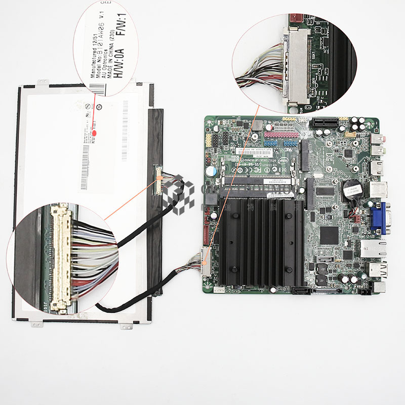 LVDS LCD Panel cable support 4 - Ipex Connector ulasan dan harga