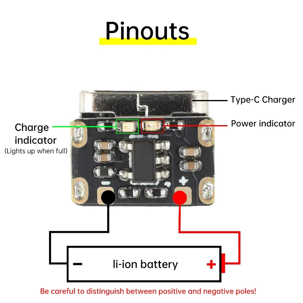 1-50PCS Type-C 18650 Lithium B - Li Ion Charger Module ulasan dan harga
