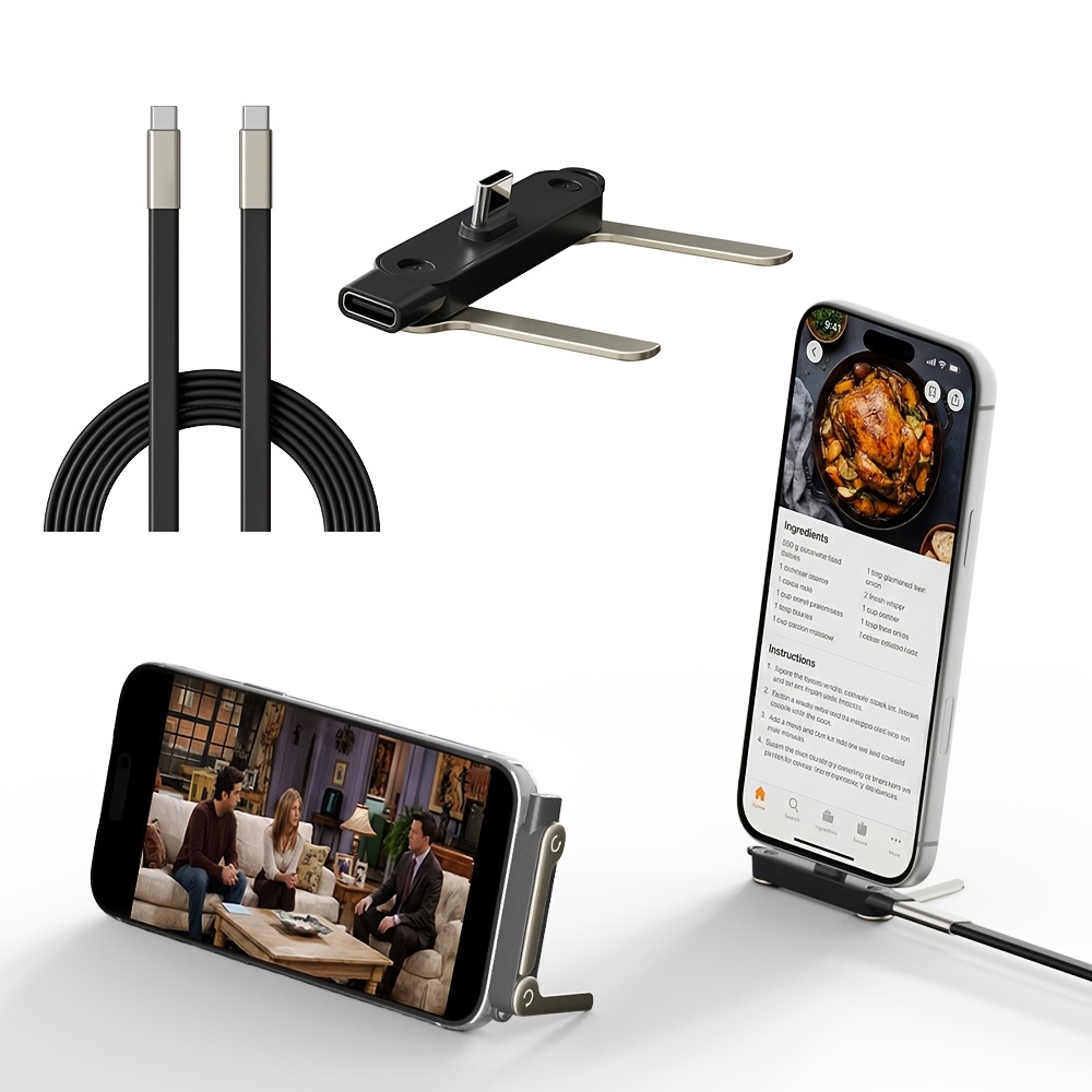 2‑in‑1 Type‑C Male to Female A - Usb C Cable ulasan dan harga