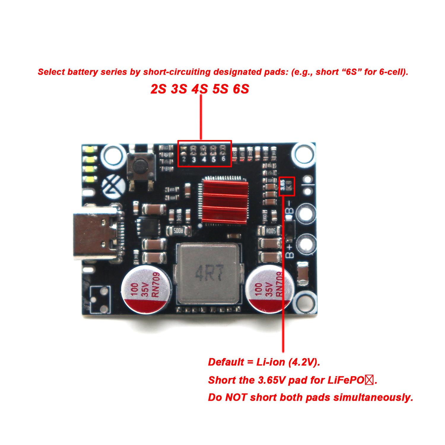 45W 2S To 6S Power Bank PD Fas - Li Ion Charger Module ulasan dan harga