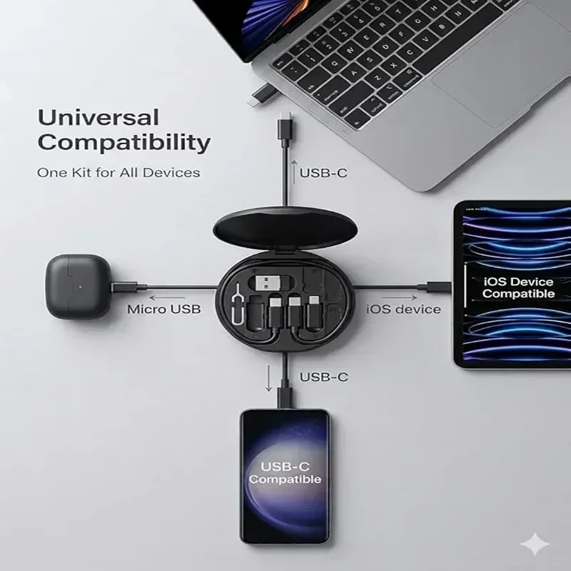 60W Fast Charging Cable Kit, B - Usb C Cable ulasan dan harga
