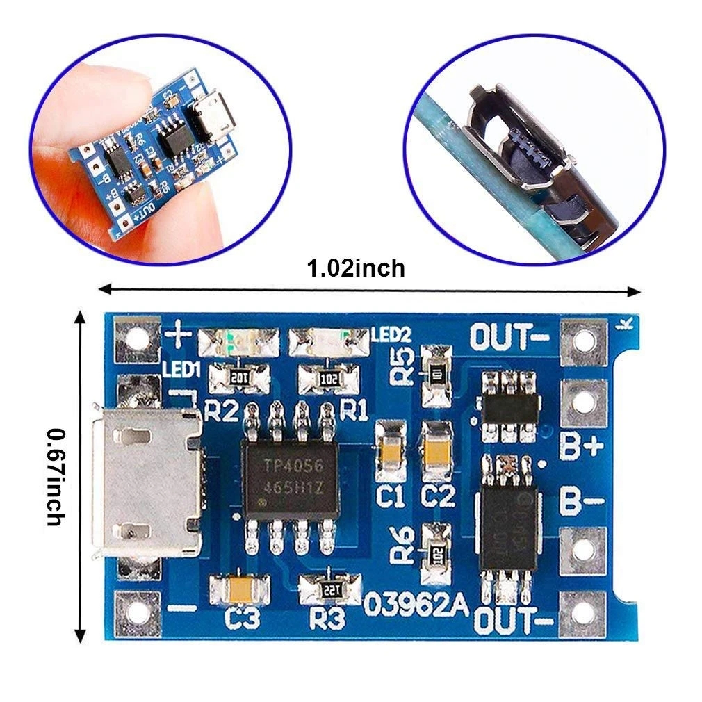 1-20PCS Type-c/Micro/Mini USB  - Tp4056 Module ulasan dan harga