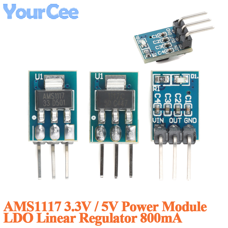 20pcs/1pc AMS1117 3.3V 5V Powe - Ams1117 Module ulasan dan harga