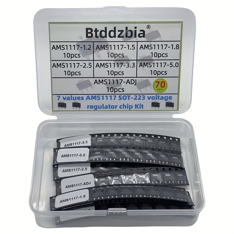 70pcs kit Voltage Regulator Ki - Ams1117 Module ulasan dan harga