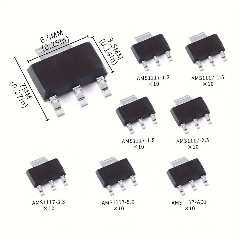 70pcs kit Voltage Regulator Ki - Ams1117 Module ulasan dan harga