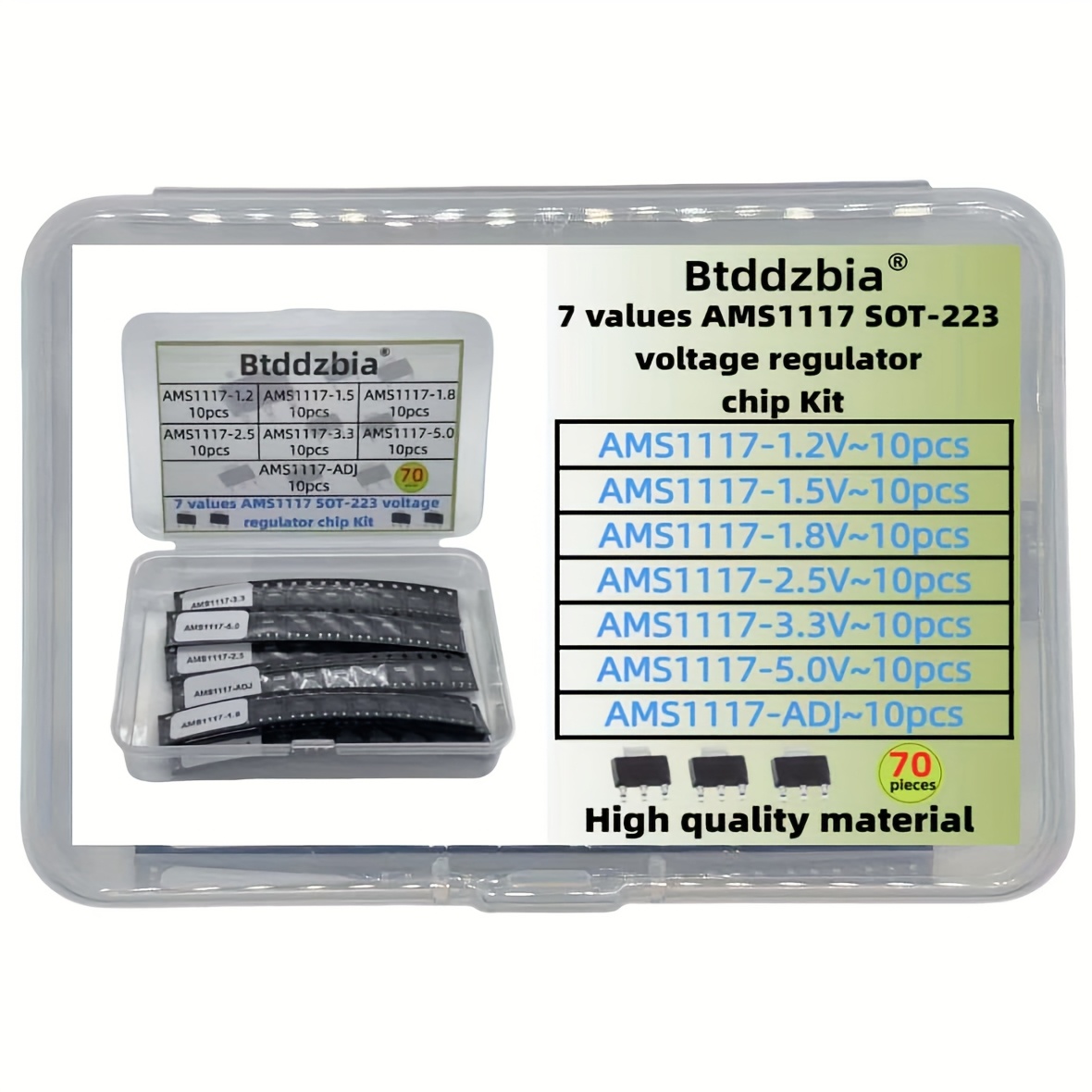 70pcs kit Voltage Regulator Ki - Ams1117 Module ulasan dan harga