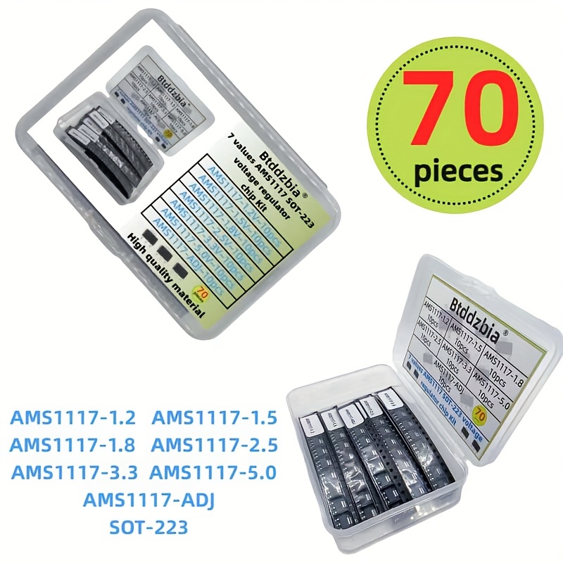70pcs kit Voltage Regulator Ki - Ams1117 Module ulasan dan harga