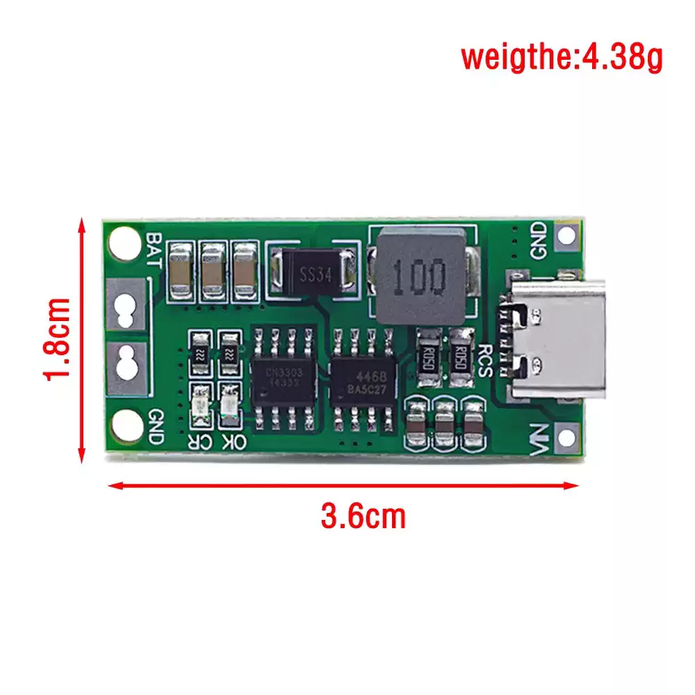 Type-C To 8.4V 12.6V 16.8V Lit - Li Ion Charger Module ulasan dan harga