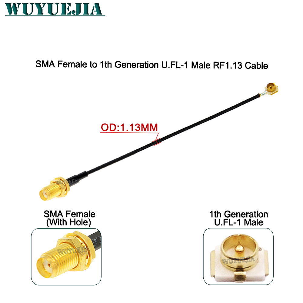 2Pcs SMA to U.F.L1 Line RP-SMA - Ipex Connector ulasan dan harga