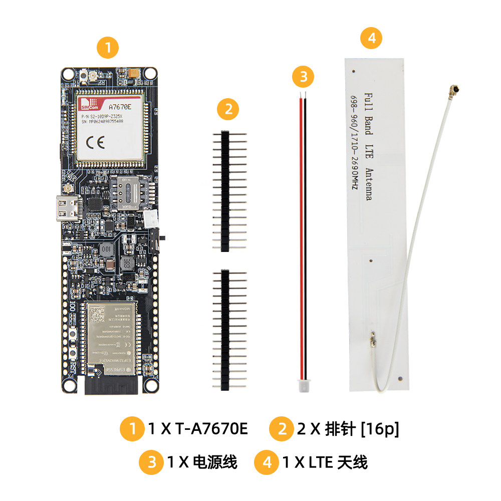 LILYGO T-A7670E ESP32 Developm - Esp32 Battery Holder Lipo ulasan dan harga