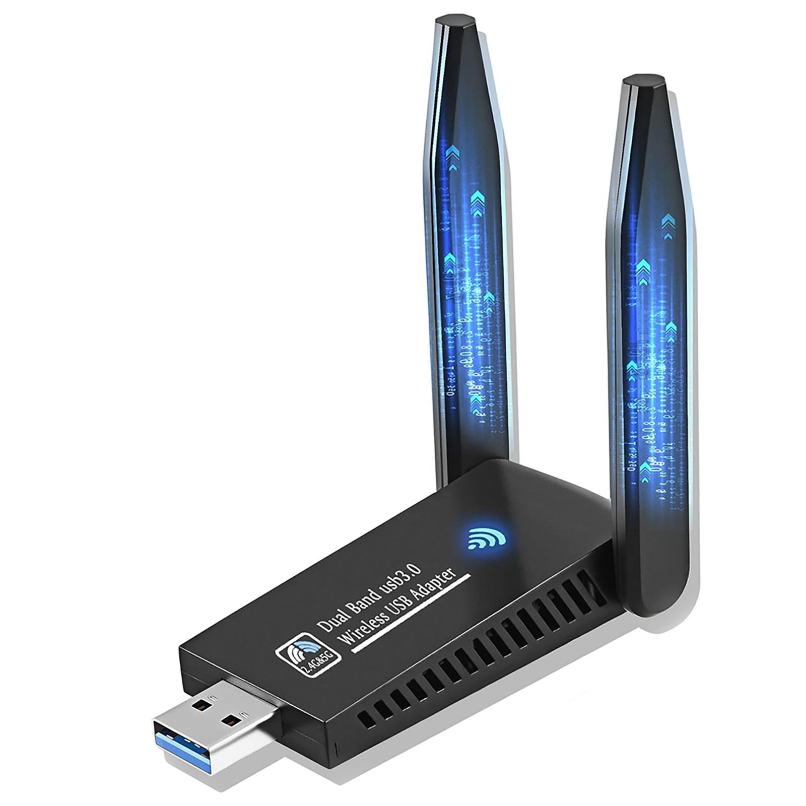 1300Mbps USB WiFi Adapter Dual - Antenna 2.4Ghz ulasan dan harga