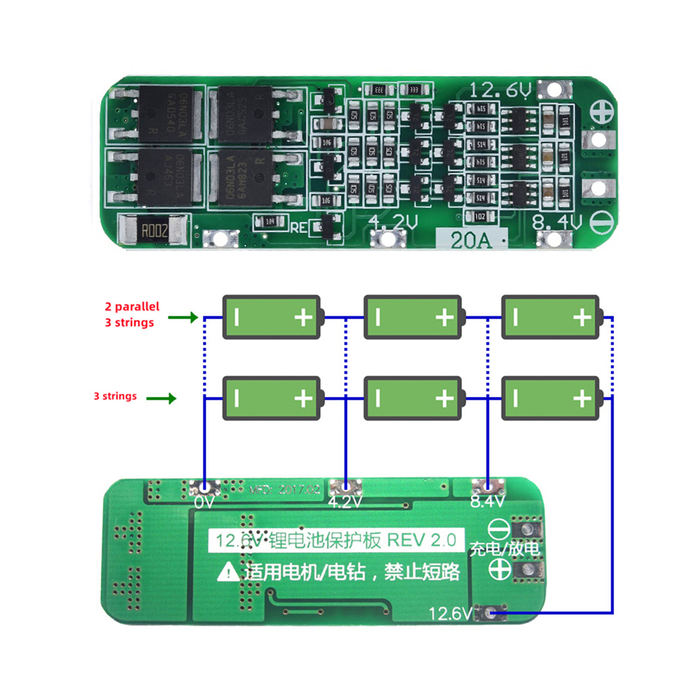 3S 20A Li-ion Lithium Battery  - Li Ion Charger Module ulasan dan harga