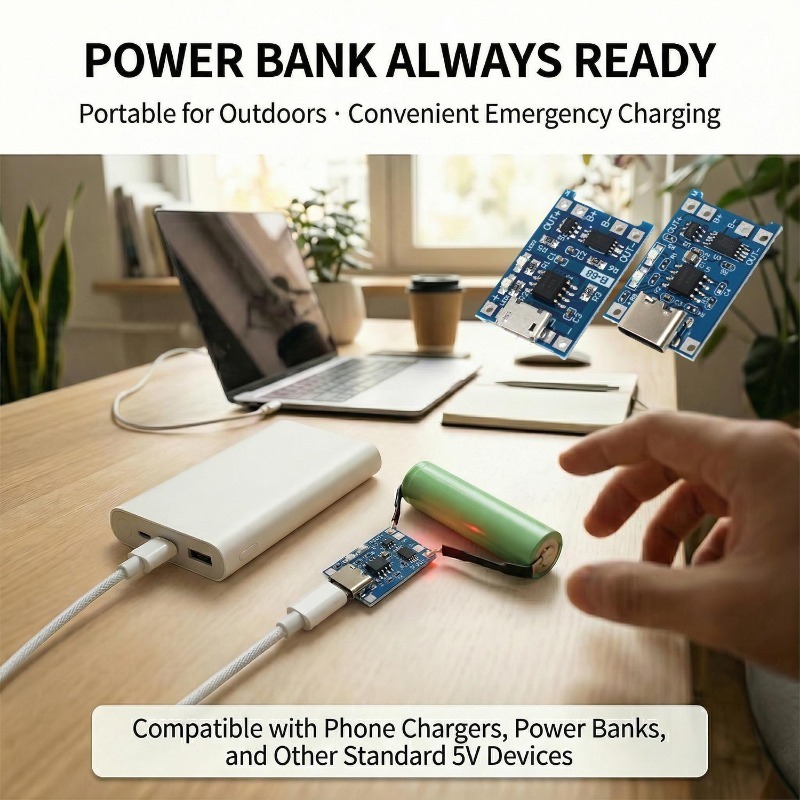 5V 3A Micro/Type-c/Mini 18650  - Li Ion Charger Module ulasan dan harga