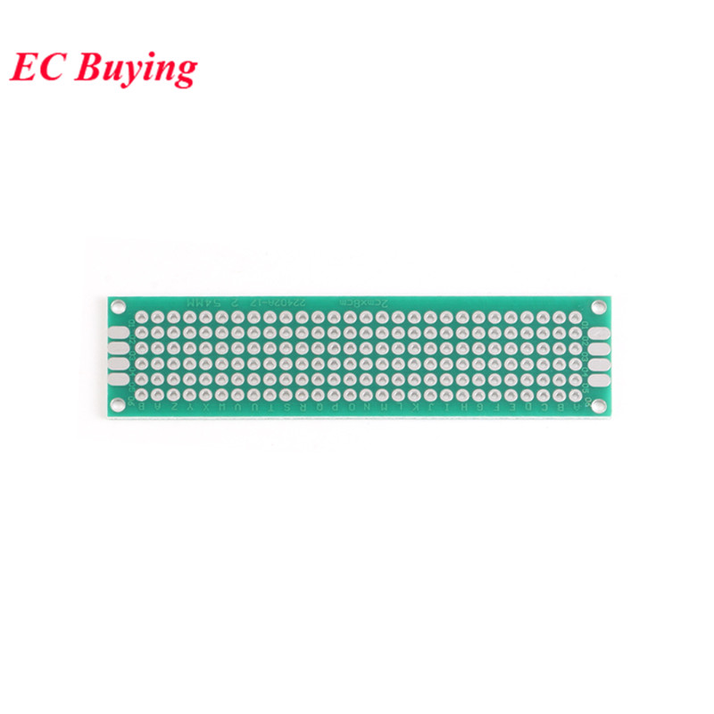 5pcs 2x8cm Double Side Prototy - Pcb Prototyping Board ulasan dan harga