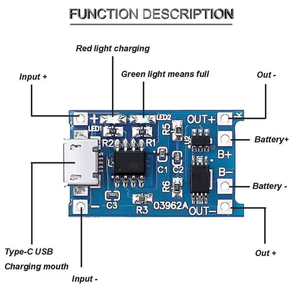 1-20Pcs Type-C/Micro/Mini USB  - Tp4056 Module ulasan dan harga