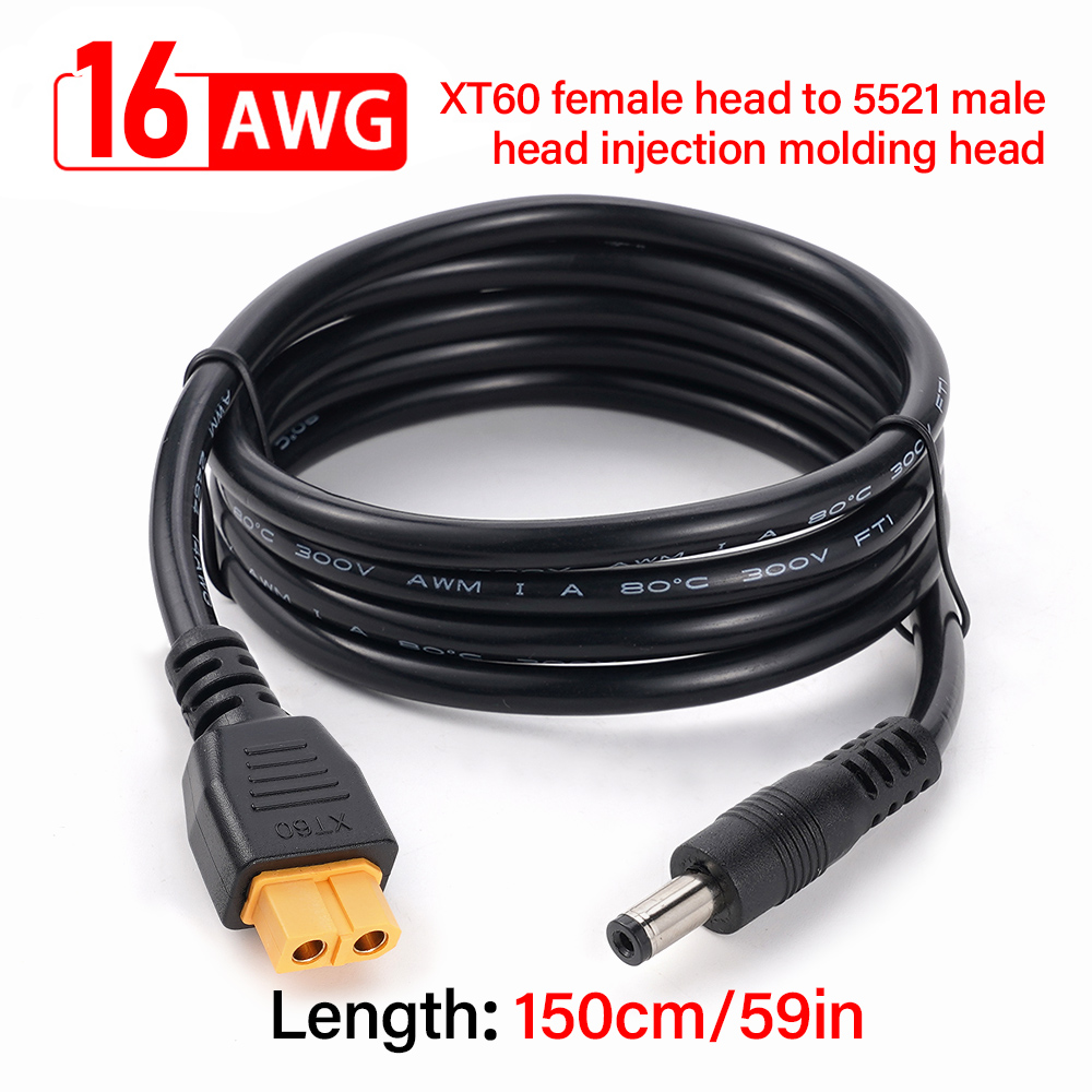XT60 Female Connector To DC552 - Ipex Connector ulasan dan harga