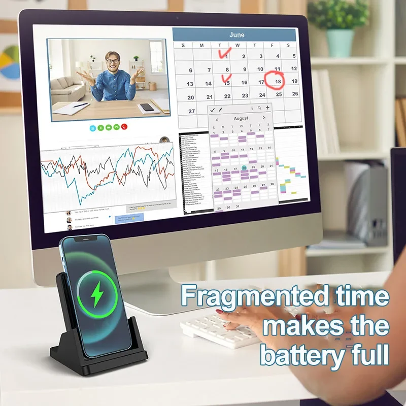 Wireless Charger Pad Stand Des - Micro Usb Cable ulasan dan harga