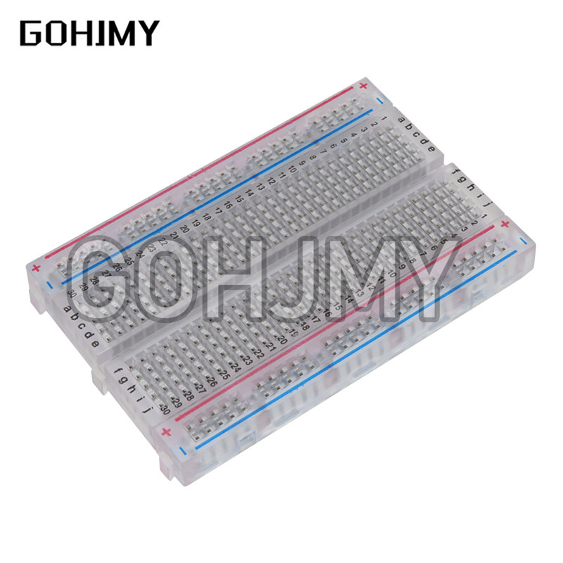 10pcs Transparent mini bread b - Breadboard 400 Point ulasan dan harga
