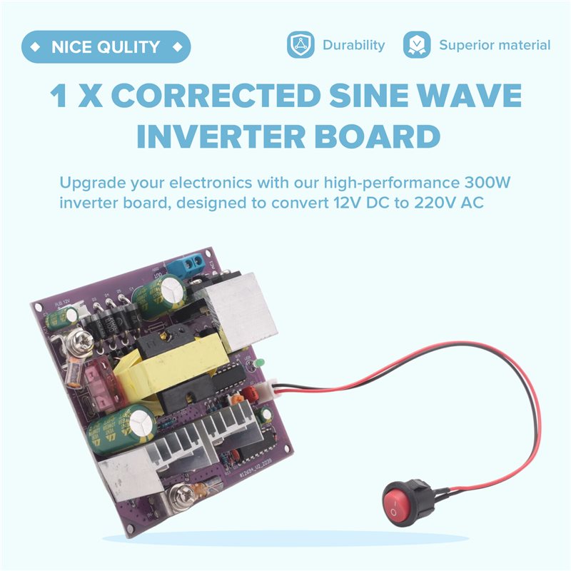 300W Corrected Sine Wave Inver - Boost Converter ulasan dan harga