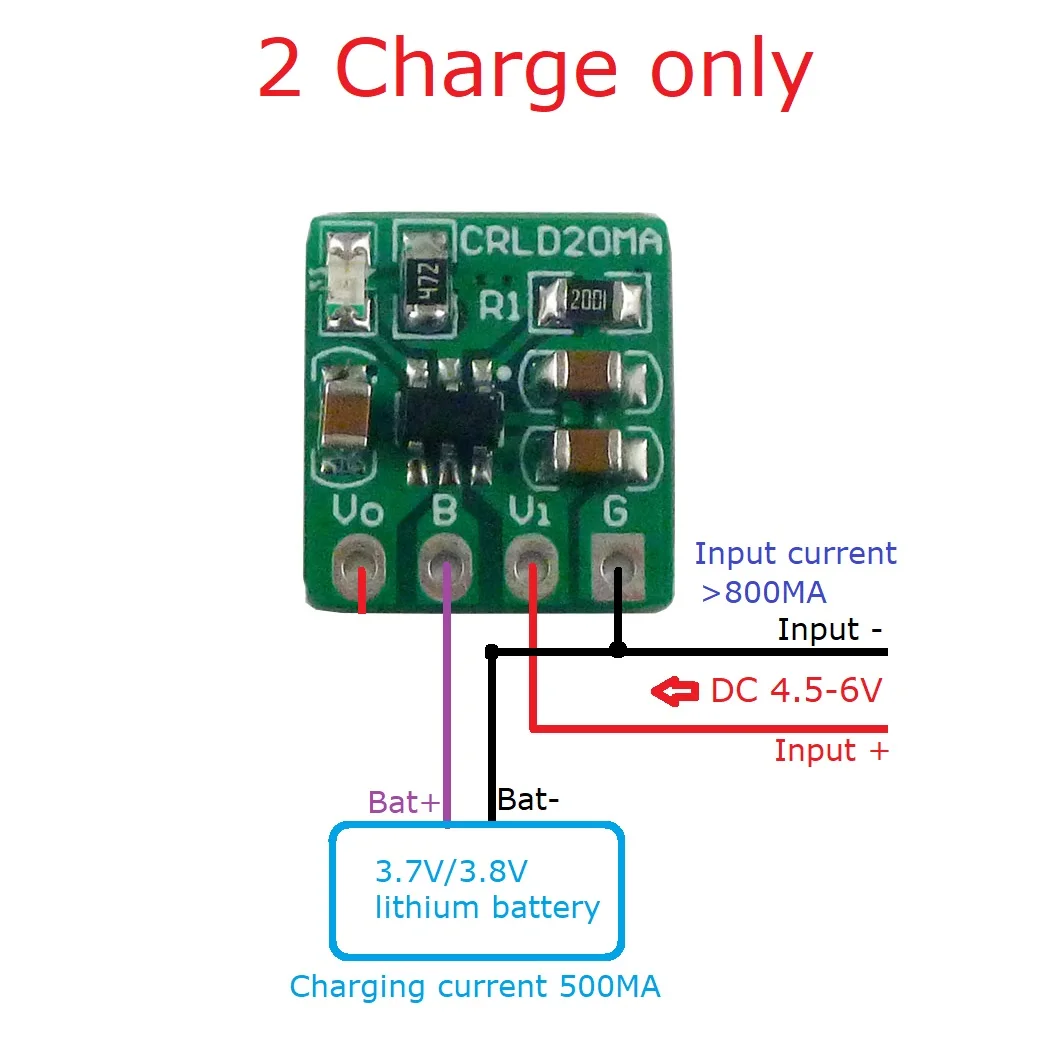 5X CRLD20MA Mini 2 in 1 3.7V 3 - Li Ion Charger Module ulasan dan harga