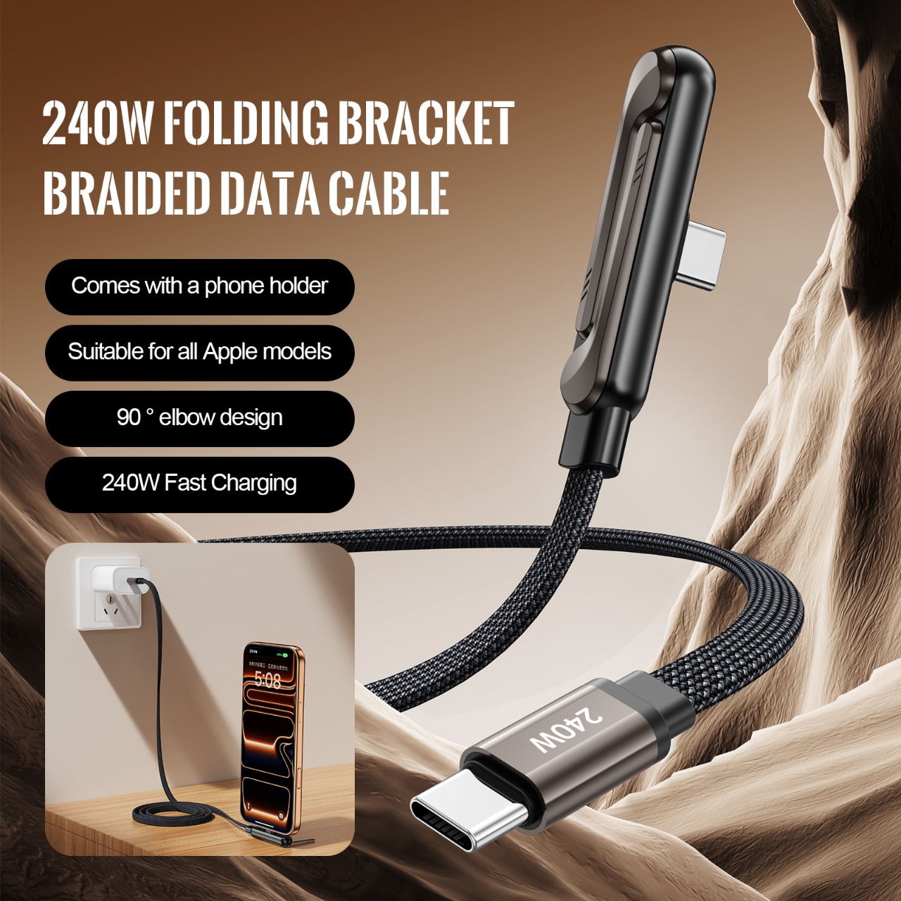 240W PD Fast Charging Type C t - Usb C Cable ulasan dan harga