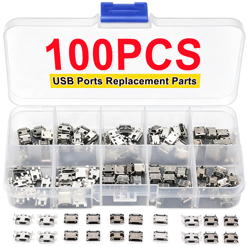 100PCS/Pack 10 Types Female 5P - Micro Usb Cable ulasan dan harga