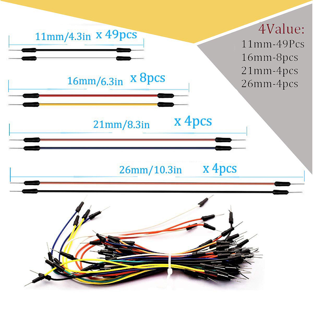 Breadboard Jumper Wire Kit wit - Breadboard 400 Point ulasan dan harga