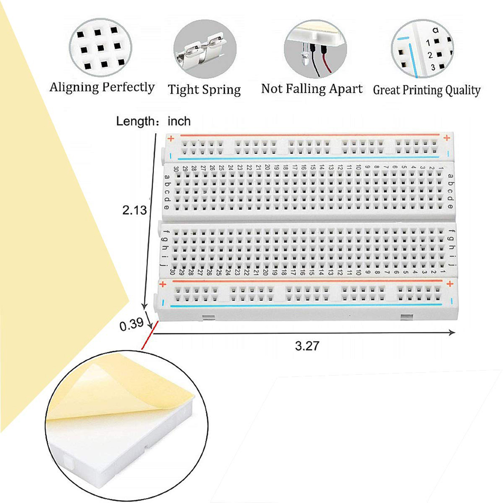 Breadboard Jumper Wire Kit wit - Breadboard 400 Point ulasan dan harga
