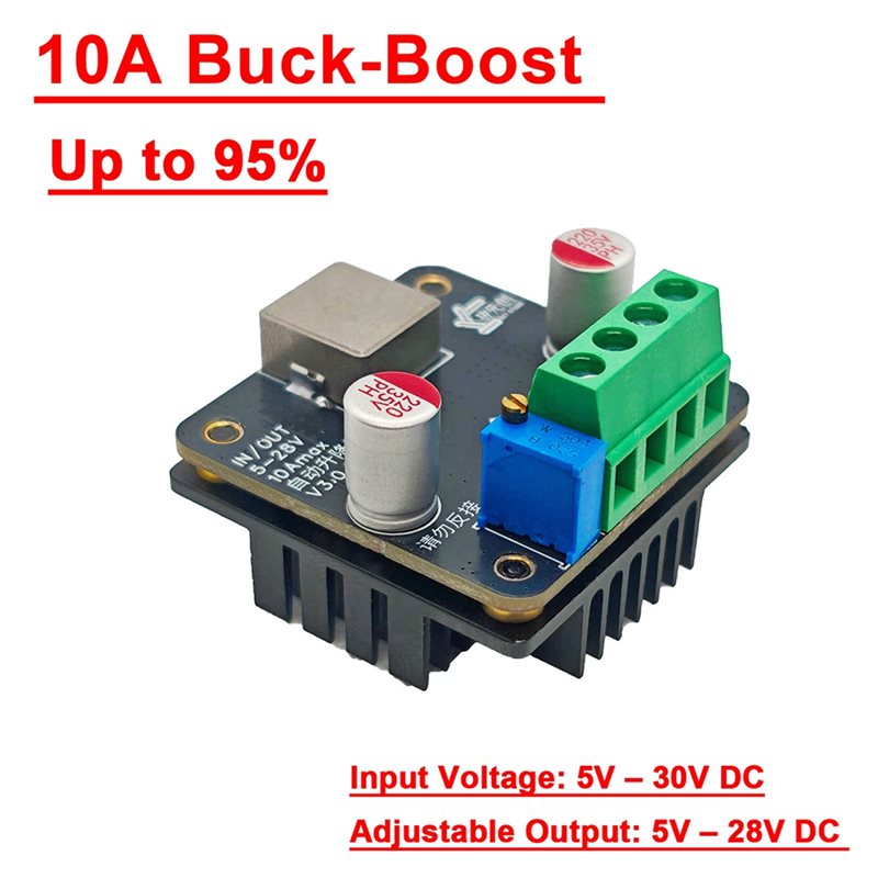 [B24B!】 10A DC-DC 5V-28V Buck- - Boost Converter ulasan dan harga