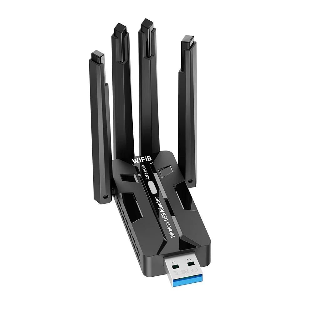 WiFi 6 USB Adapter 1800Mbps Du - Antenna 2.4Ghz ulasan dan harga